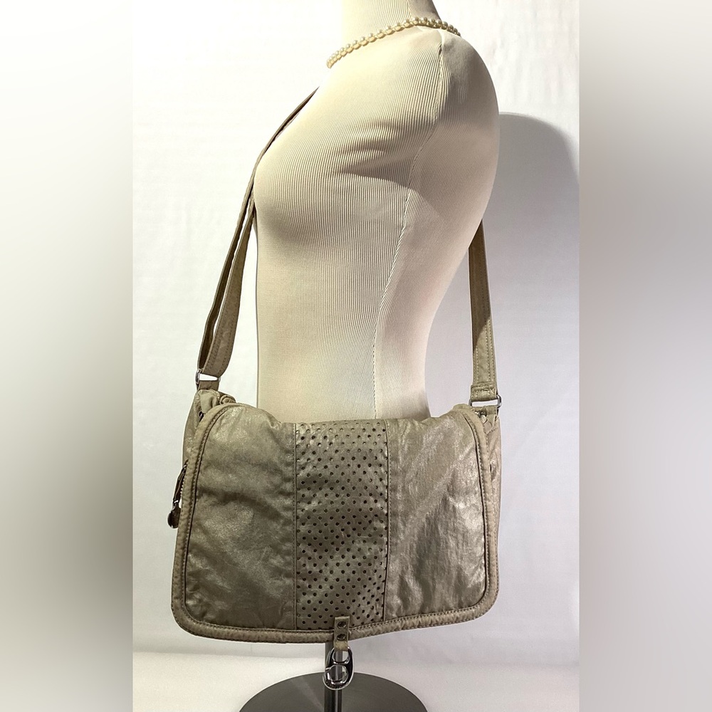 Kipling Crossbody Bag Color Beige/Champagne Metallic